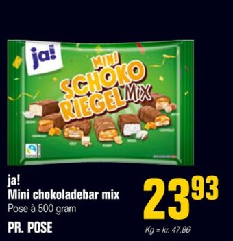 Poetzsch Padborg Ja! chokoladebar mini schoko riegel mix tilbud