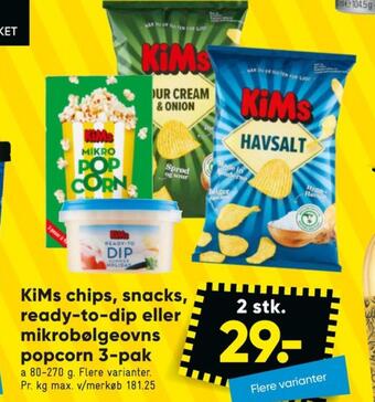 Bilka Kims chips tilbud