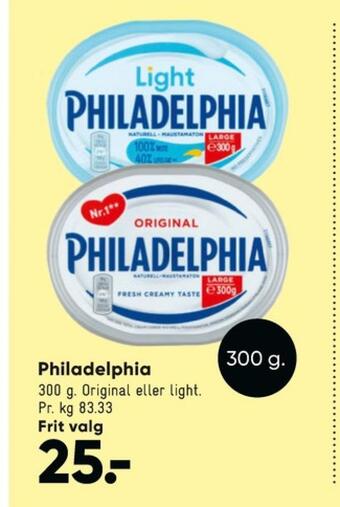 Philadelphia flødeost light