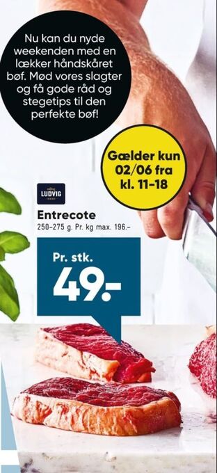 Bilka Ludvig okseentrecotes tilbud
