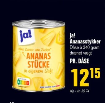 Otto Duborg Ja! ananas tilbud