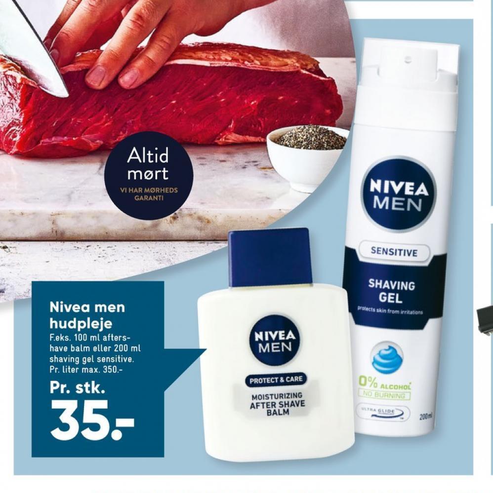 Nivea men after shave lotion tilbud hos Bilka
