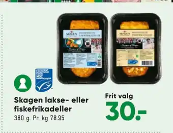Skagen fiskerestaurant laksefrikadeller