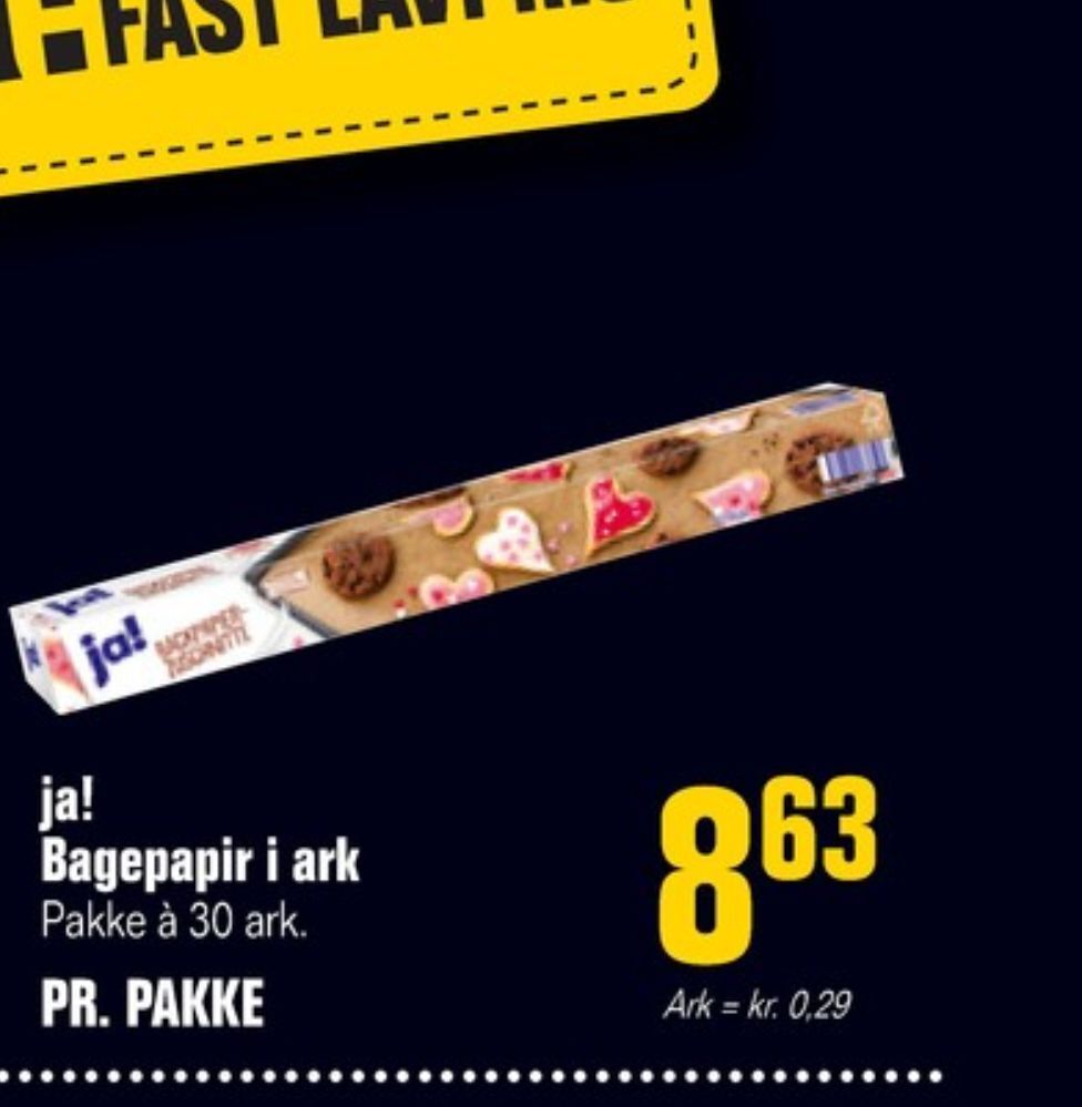 Otto Duborg Ja! bagepapir tilbud