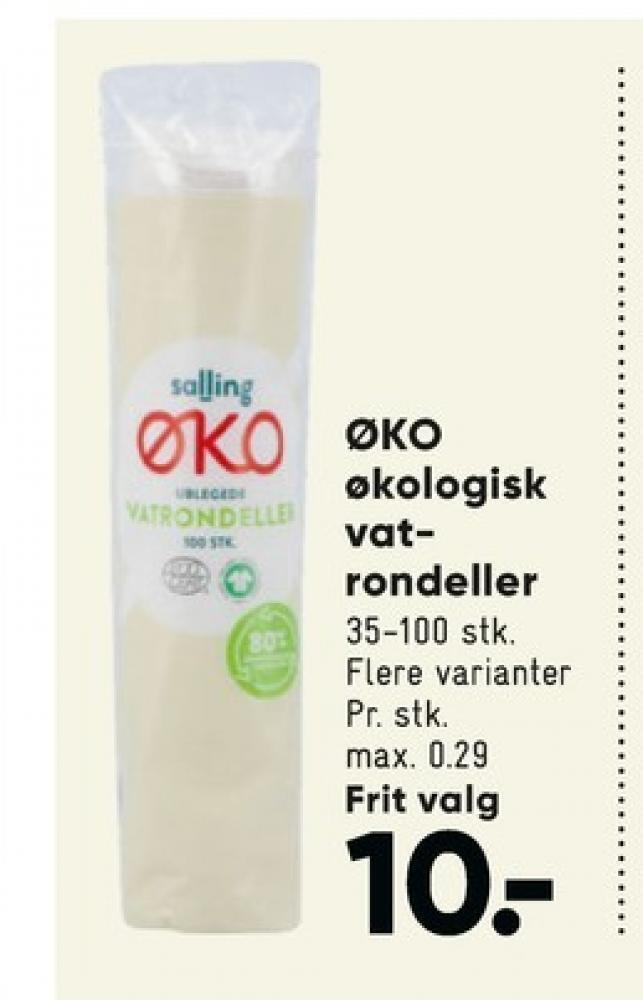 Bilka Salling øko vatrondeller tilbud