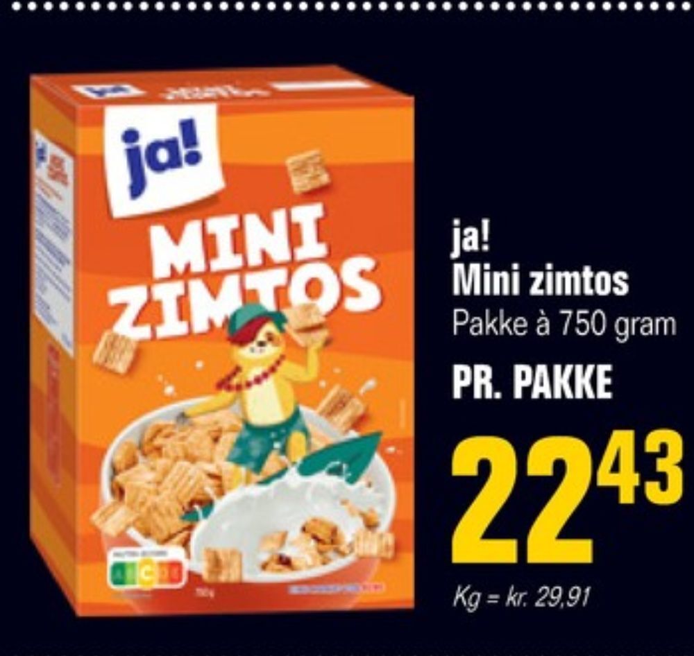 Poetzsch Padborg Mini zimtos morgenmadsprodukt tilbud