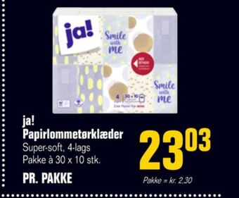 Ja! lommetørklæder