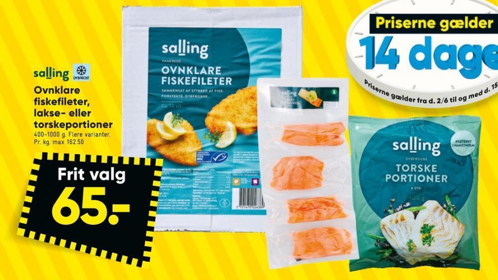 Bilka Salling fiskefileter tilbud