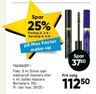 Bilka Max factor mascara tilbud