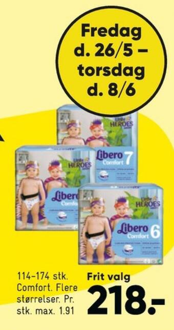 Bilka Comfort bleer str 6 13-20 kg tilbud