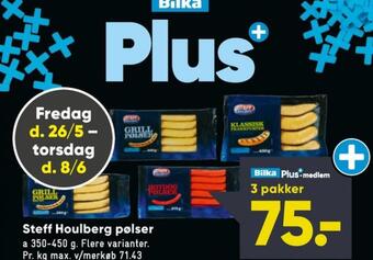 Bilka Steff houlberg grillpølser tilbud