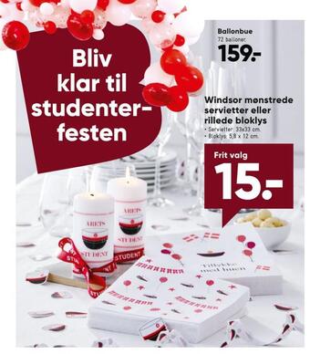 Bilka Windsor servietter tilbud