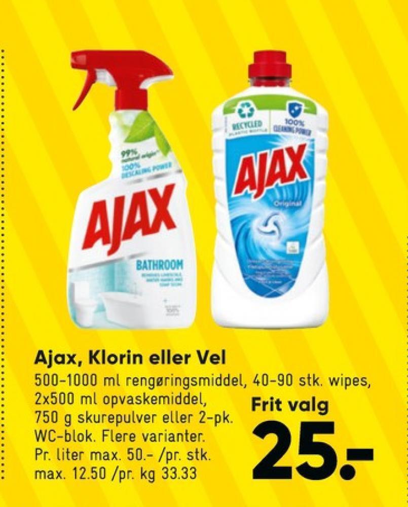 Bilka Ajax rengøring - universal tilbud