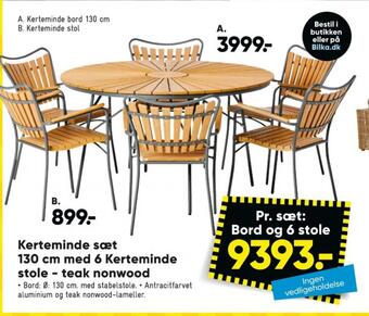 Bilka Ukendt havemøbelsæt tilbud