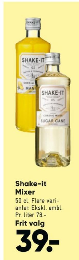 Bilka Shake-it drinkmix mango tilbud