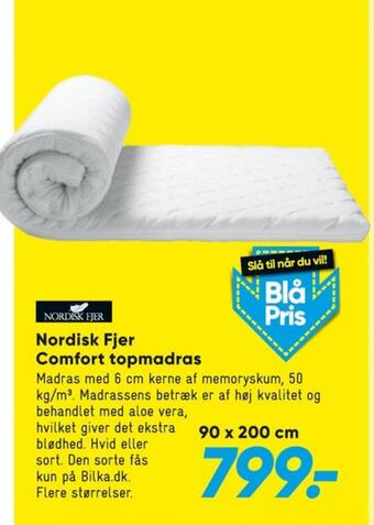 Bilka Nordisk fjer topmadras tilbud