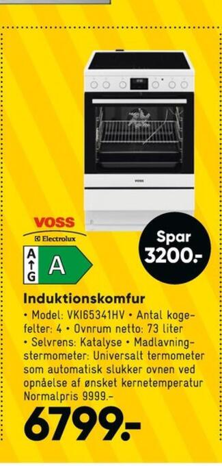 Bilka Voss komfur tilbud