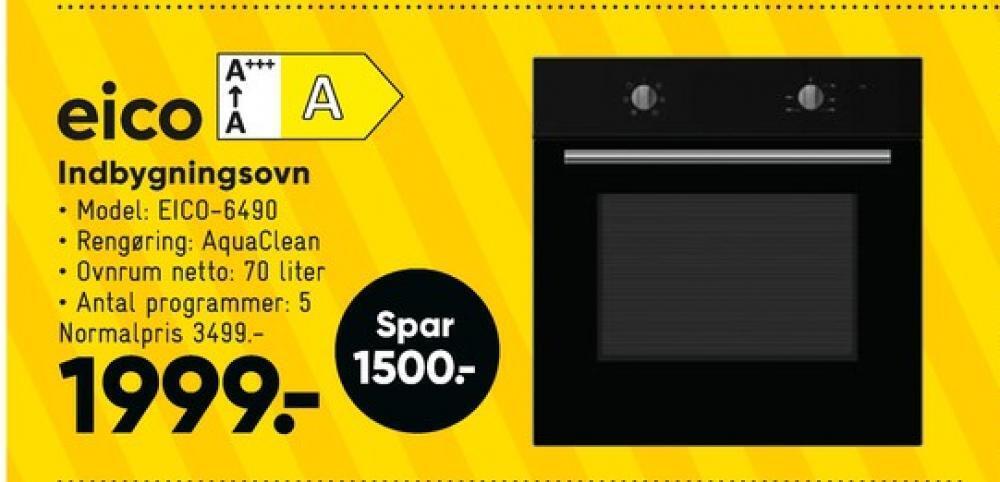 Bilka Eico indbygningsovn tilbud