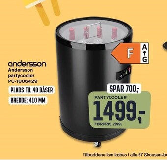 Skousen Andersson partycooler tilbud