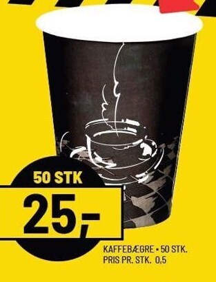 Priss Kaffebægre tilbud