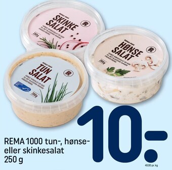 REMA 1000 Rema 1000 tun-, hønse- eller skinkesalat tilbud
