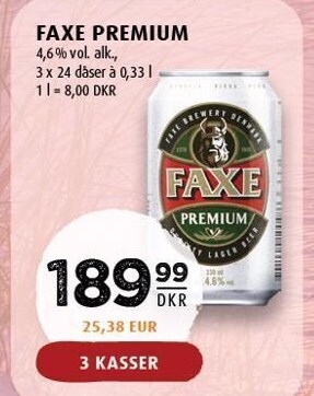 Faxe premium - 3 kasser