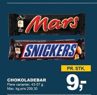 Let-Køb Chokoladebar tilbud