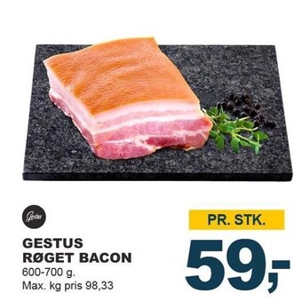Let-Køb Gestus røget bacon tilbud