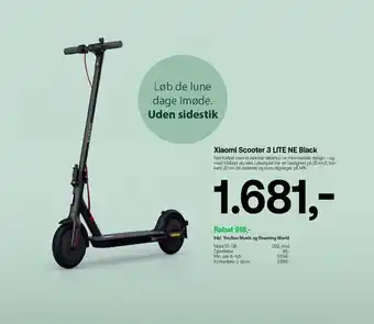 Xiaomi scooter 3 lite ne black