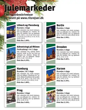 Riis Rejser Julemarkeder tilbud