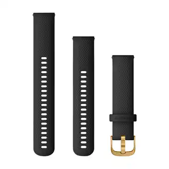 Garmin quick release remme 20 mm sort/guld