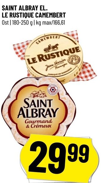Løvbjerg SAINT ALBRAY EL. LE RUSTIQUE CAMEMBERT tilbud