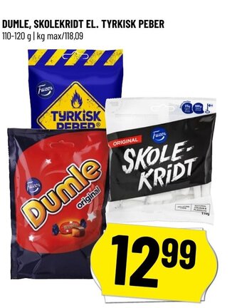 DUMLE, SKOLEKRIDT EL. TYRKISK PEBER