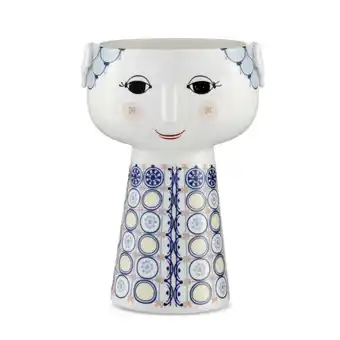 Bjørn wiinblad eva vase blå 18,5 cm