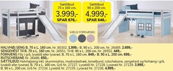 Daells Bolighus Halvhøj seng tilbud