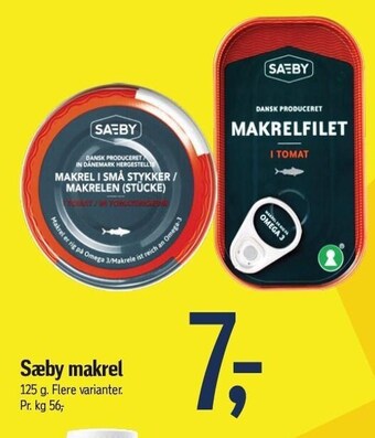 Føtex Sæby makrel tilbud