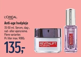 Føtex L'oreal paris anti-age hudpleje tilbud