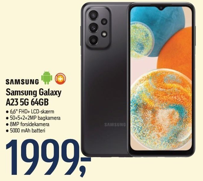 Føtex Samsung galaxy a23 5g 64 gb tilbud