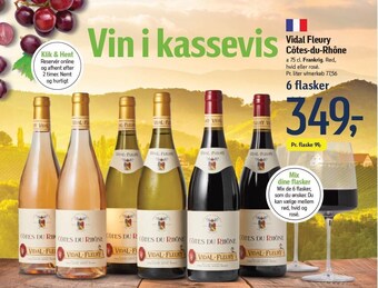 Føtex Vidal fleury côtes-du-rhône - 6 flasker tilbud