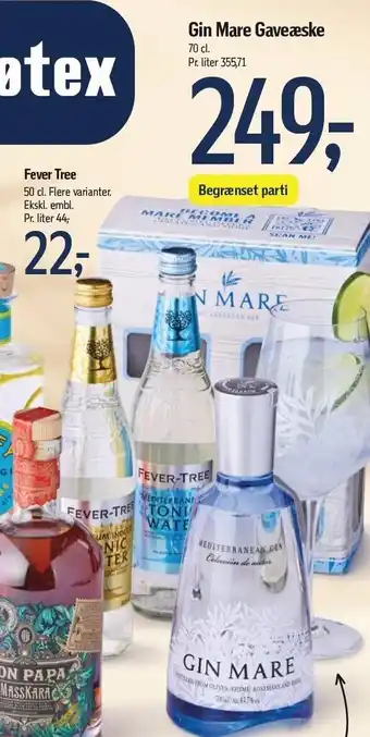 Føtex Gin mare gaveæske ell. fever tree tilbud