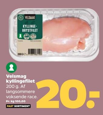 Netto Velsmag kyllingebrystfilet tilbud