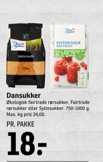 Dansukker rørsukker