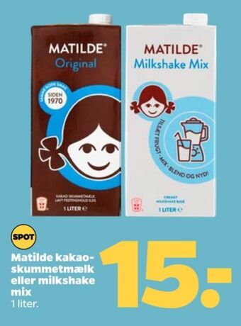 Netto Matilde kakaomælk tilbud