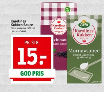 Karolines sauce flydende