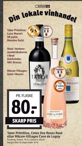SPAR Ukendt fransk rosévin tilbud