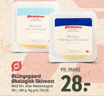 SPAR Øllingegaard skiveost mellemlagret 45+ tilbud
