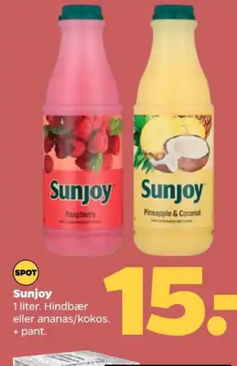 Netto Sunjoy hindbærjuice tilbud