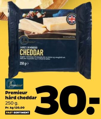 Netto Premieur cheddar tilbud