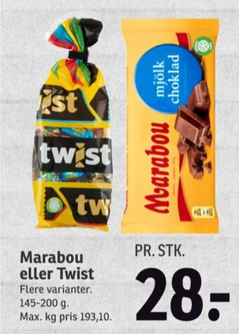 Twist dessertchokolade