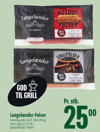 Langelænder hotdogpølser